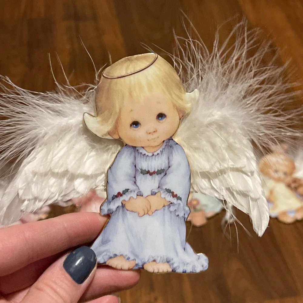 Bradford Exchange:Small Blessings Porcelain Angel Ornament 